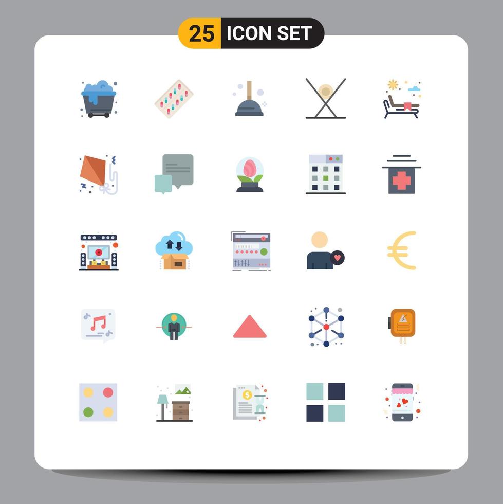 25 iconos creativos signos y símbolos modernos de parque sushi limpieza cocina comida rápida elementos de diseño vectorial editables vector