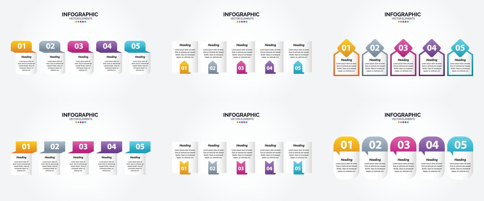 Vector illustration infographics set in flat design for advertising in brochures. flyers. and magazines.