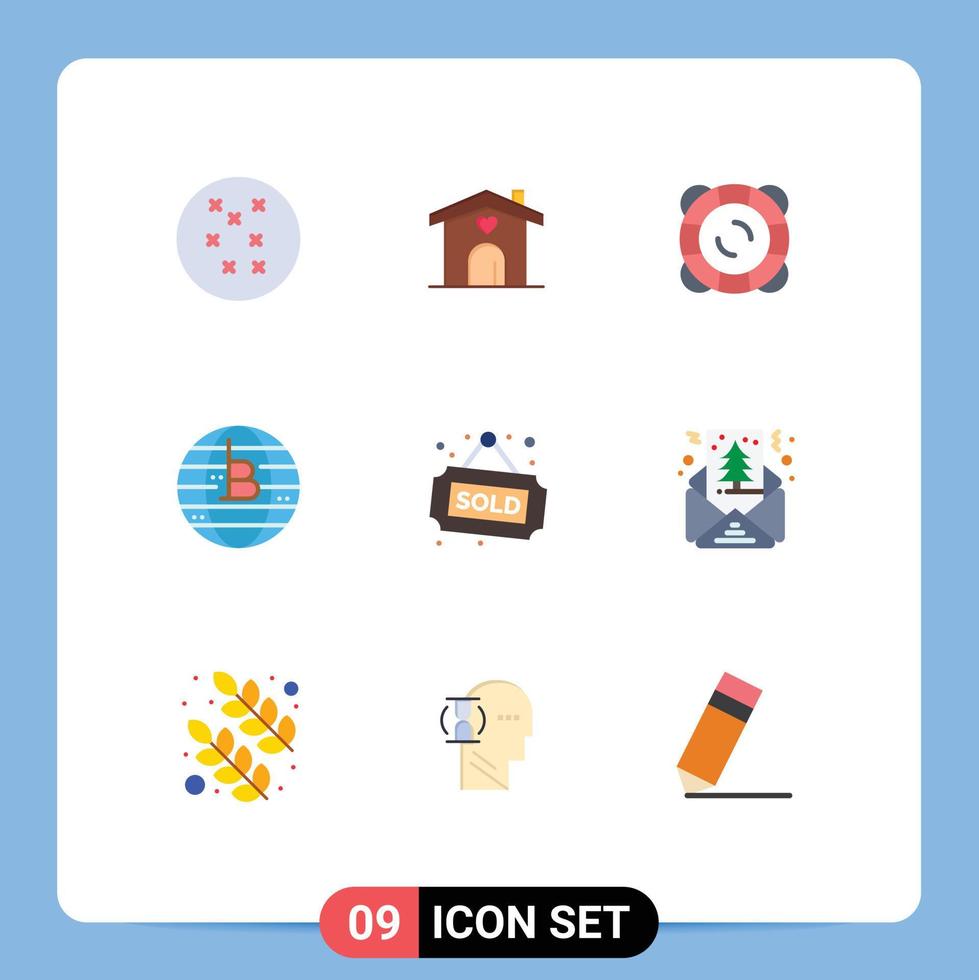 9 Creative Icons Modern Signs and Symbols of card property float house decentralized Editable Vector Design Elements