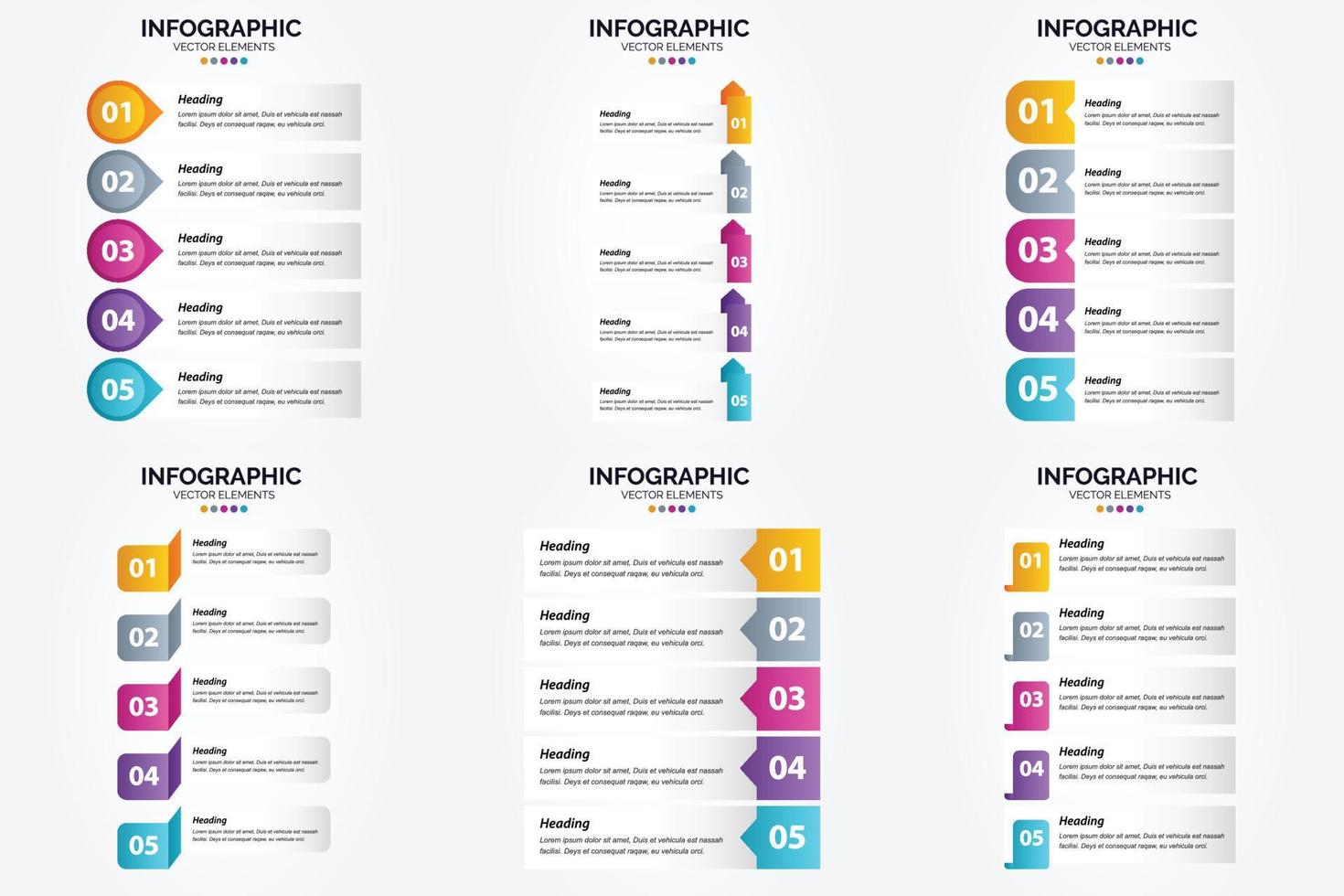 The vector illustrations in this set are perfect for creating infographics for advertising. brochures. flyers. and magazines.