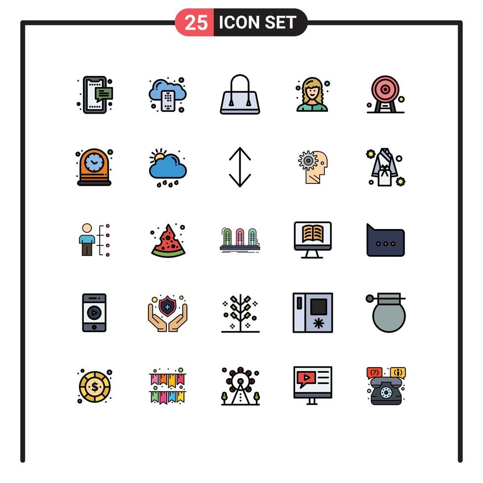 Set of 25 Modern UI Icons Symbols Signs for england web developer server female web developer developer Editable Vector Design Elements