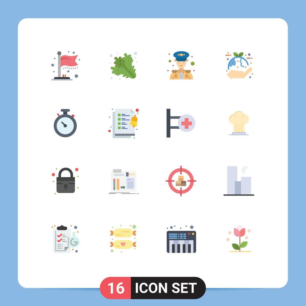 16 Flat Color concept for Websites Mobile and Apps navigation compass man leaf eco Editable Pack of Creative Vector Design Elements