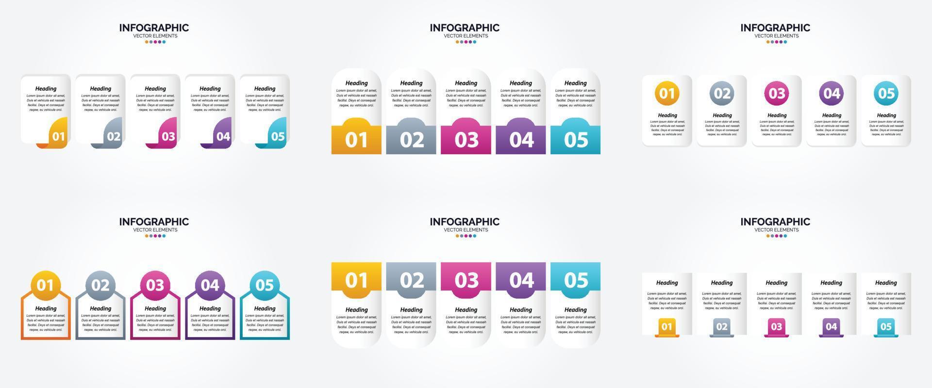 The vector illustrations in this set are ideal for creating infographics for advertising. brochures. flyers. and magazines.