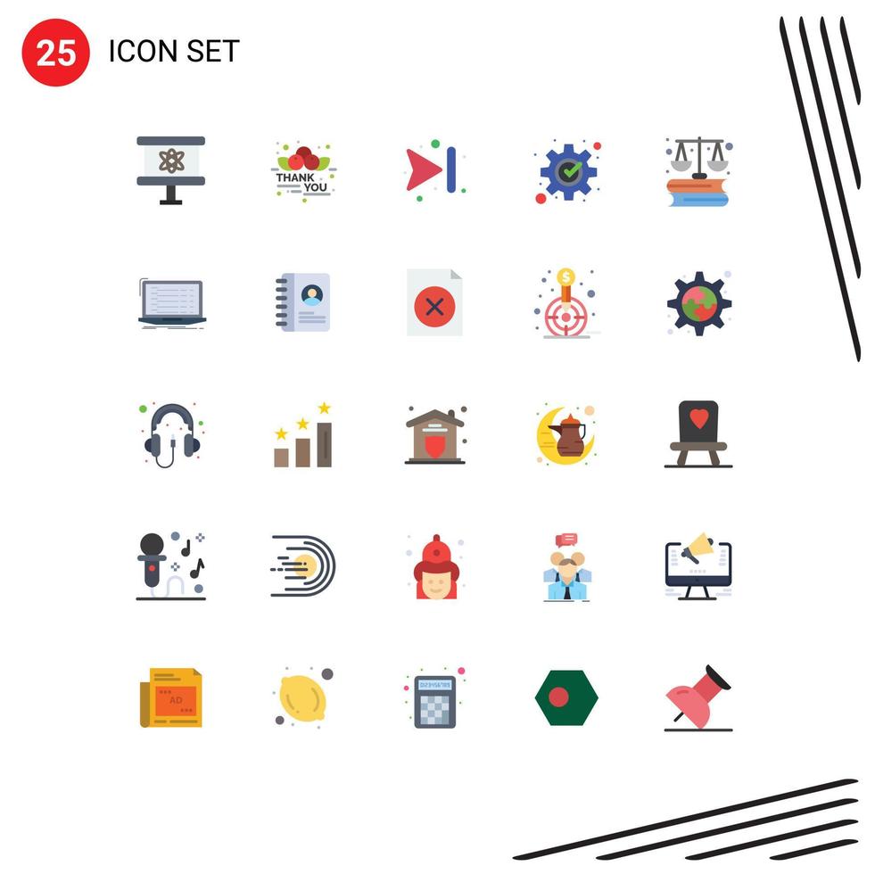 25 Creative Icons Modern Signs and Symbols of laws business arrows process fix Editable Vector Design Elements