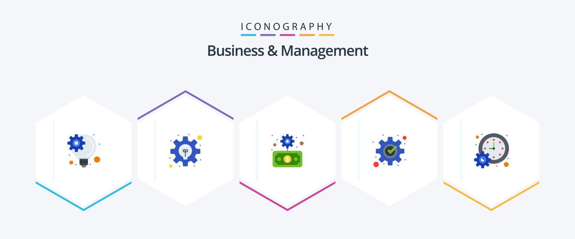 Business And Management 25 Flat icon pack including meeting. business. economy. process. fix vector