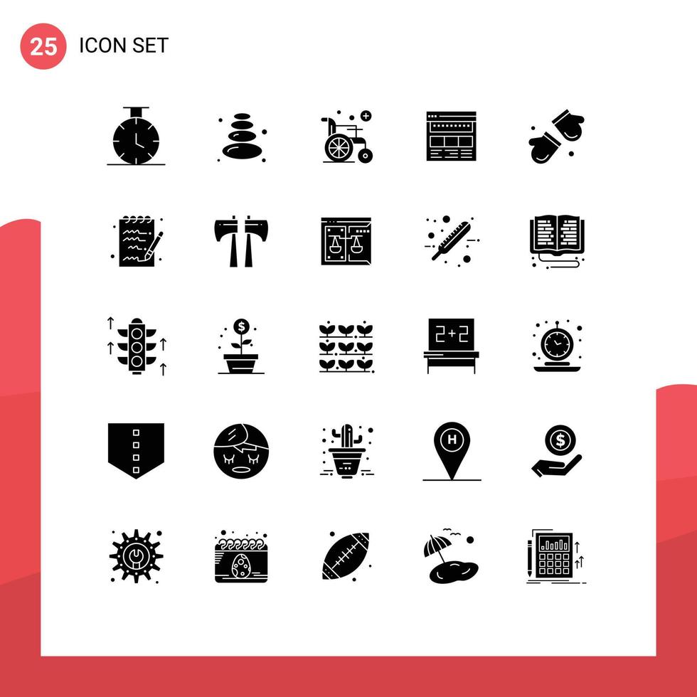 25 Creative Icons Modern Signs and Symbols of canada alpine website webpage page Editable Vector Design Elements