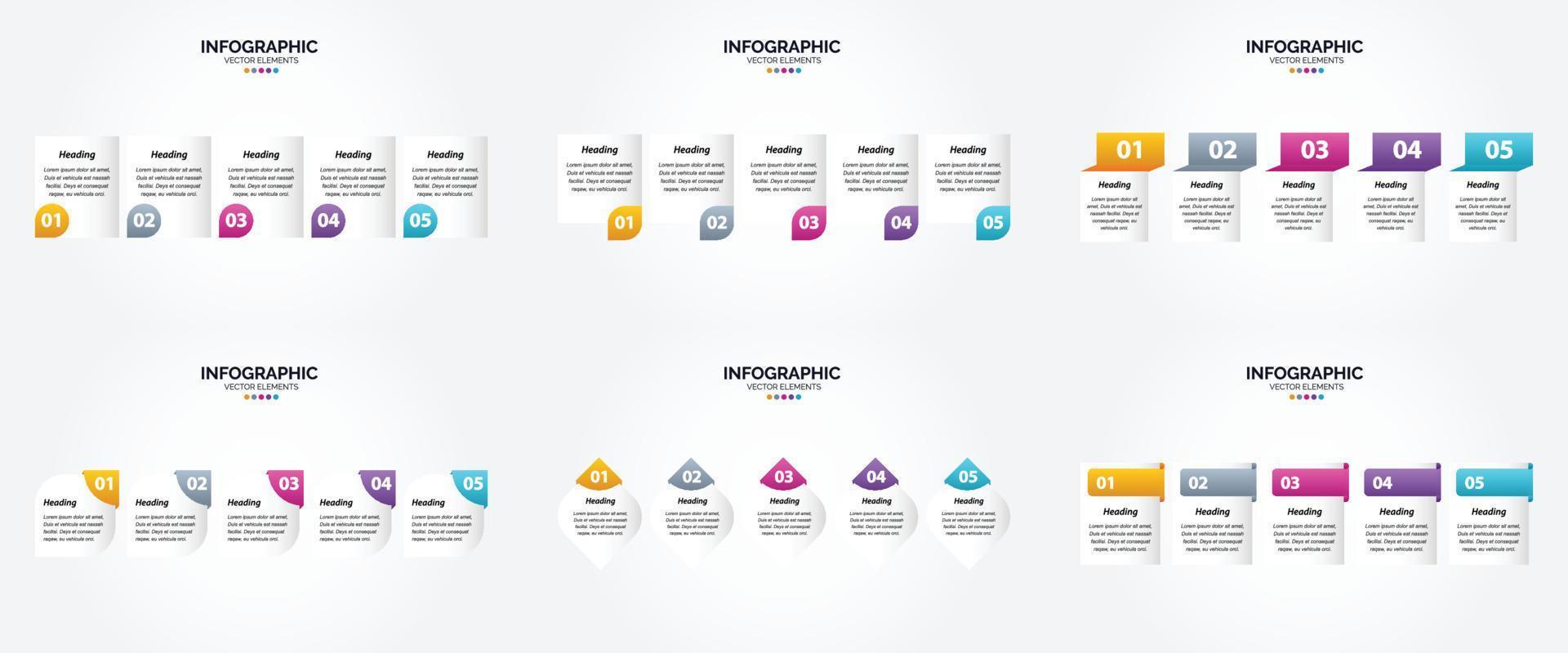 This set of vector infographics is ideal for advertising in a brochure. flyer. or magazine.