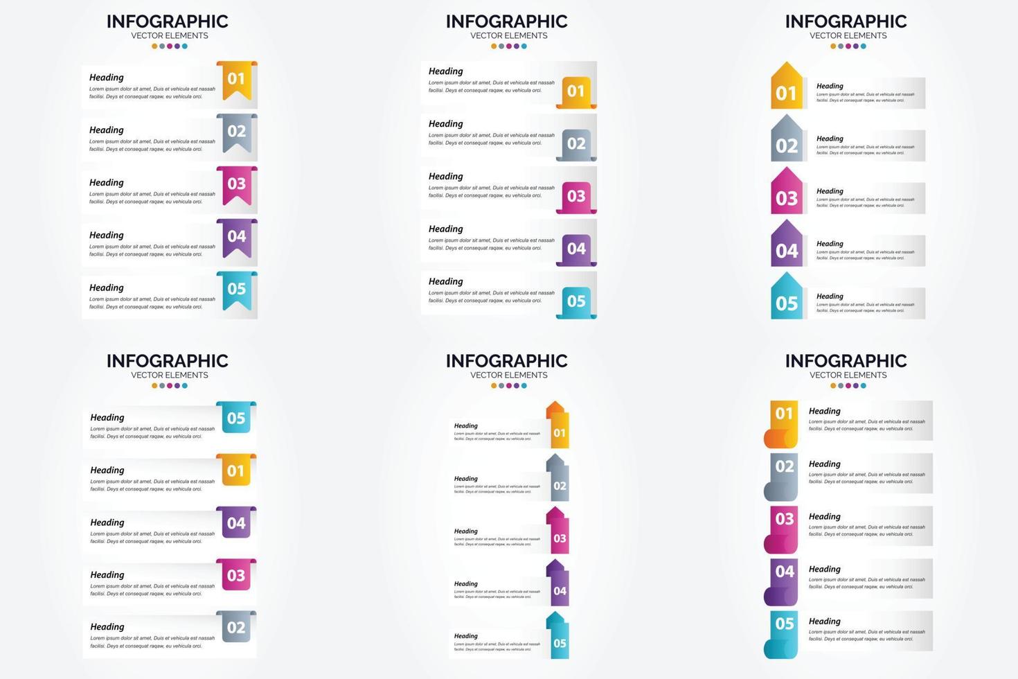 This vector infographics set is perfect for advertising in a brochure. flyer. or magazine.