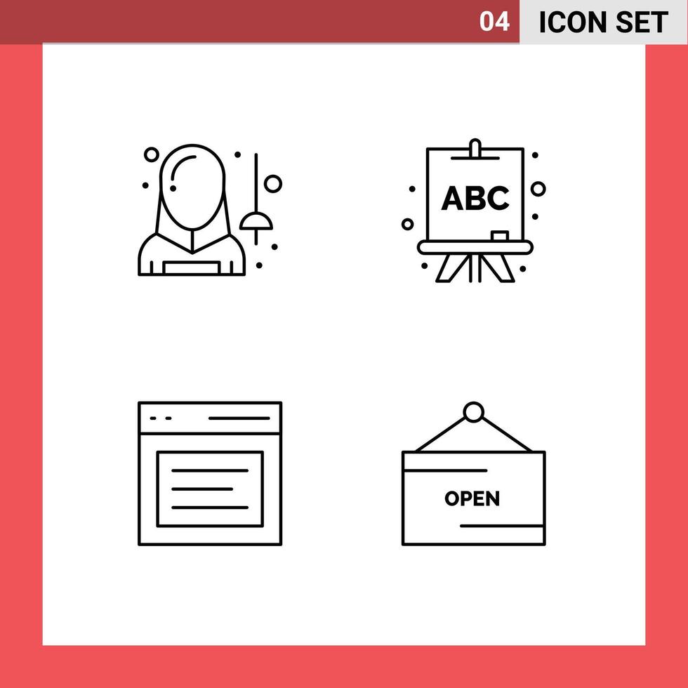 4 colores planos de línea de relleno de vector temático y símbolos editables de elementos de diseño de vector editable de mensaje de tablero de héroe de esgrima