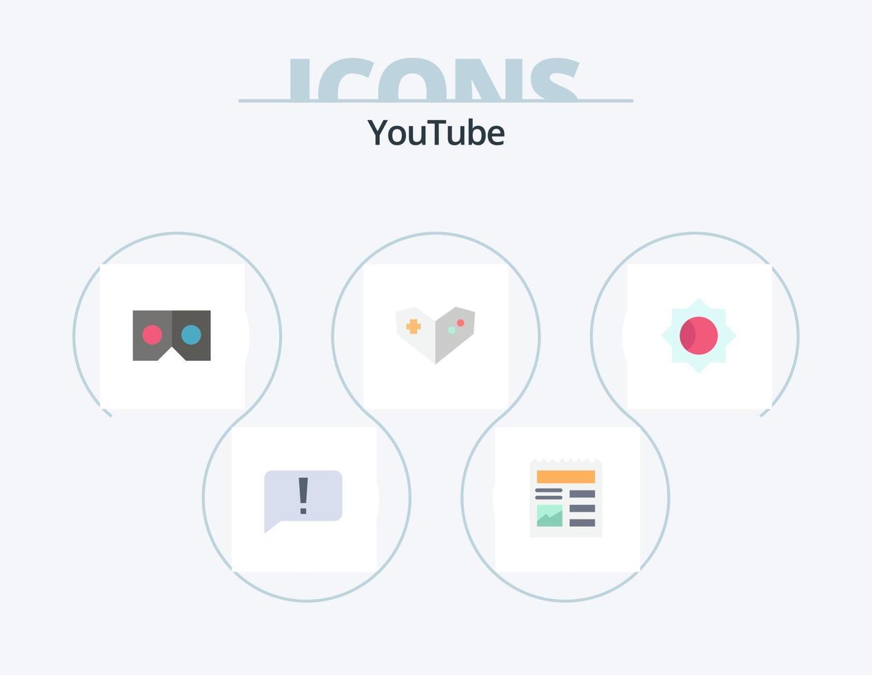 Youtube Flat Icon Pack 5 Icon Design. ui. basic. 3d. playstation. gamepad vector