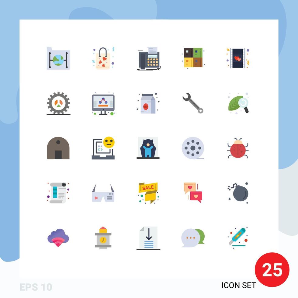 25 Creative Icons Modern Signs and Symbols of formula calculate shopping back to school telefax Editable Vector Design Elements