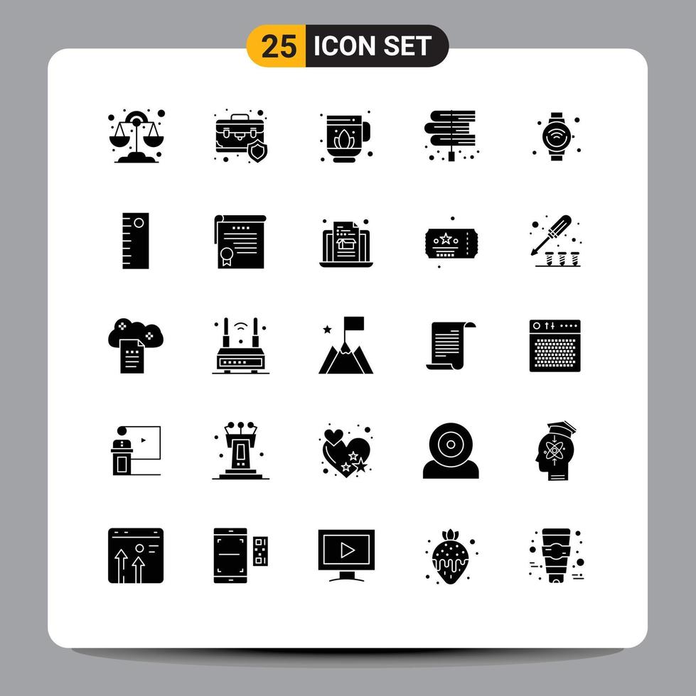 25 Creative Icons Modern Signs and Symbols of internet laws jag law books Editable Vector Design Elements