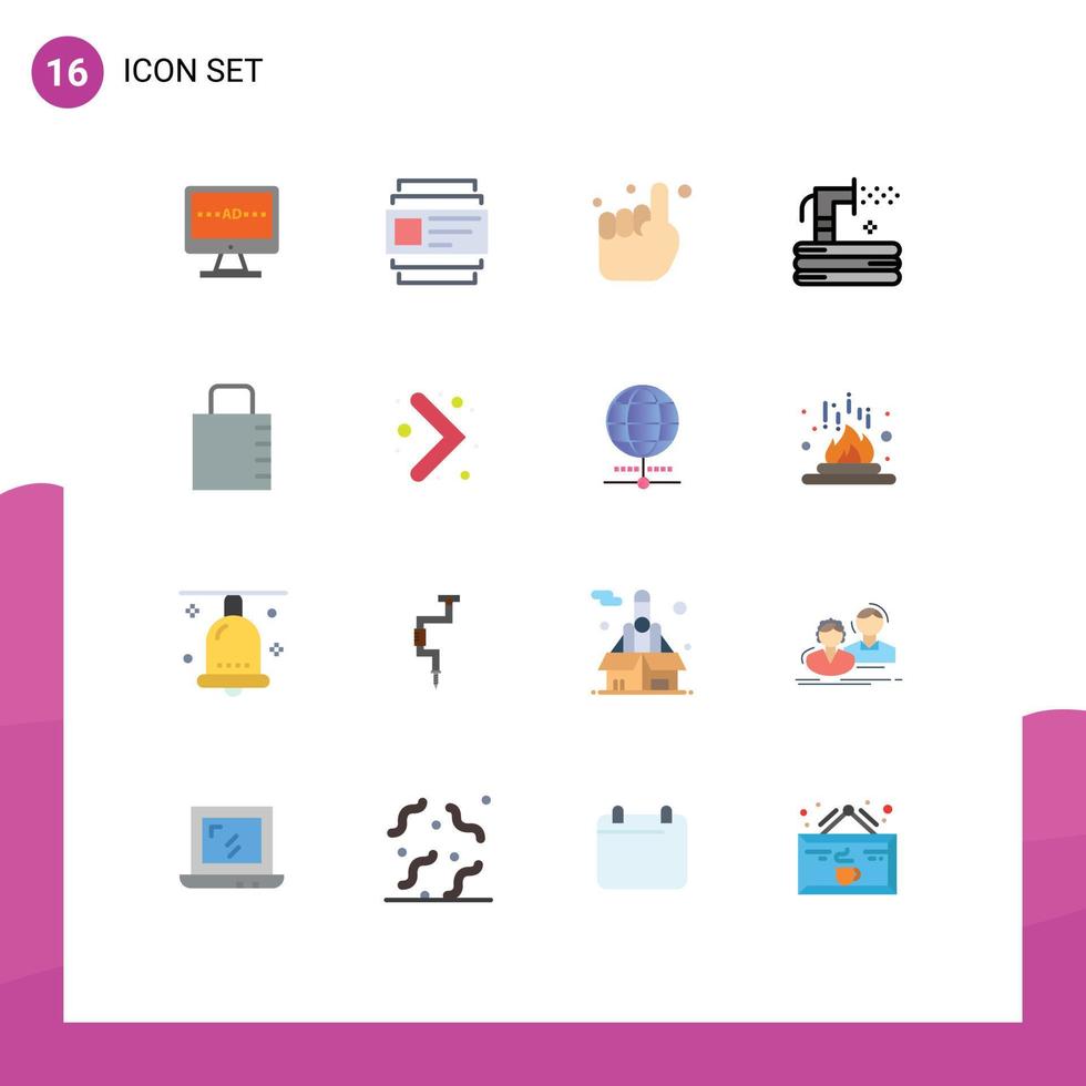 paquete de iconos de vector de stock de 16 signos y símbolos de línea para manguera de mano de verano clave paquete editable de elementos de diseño de vector creativo