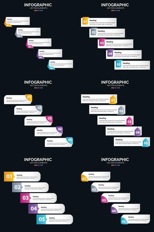 use infografías vectoriales para ilustrar sus ideas de negocios vector