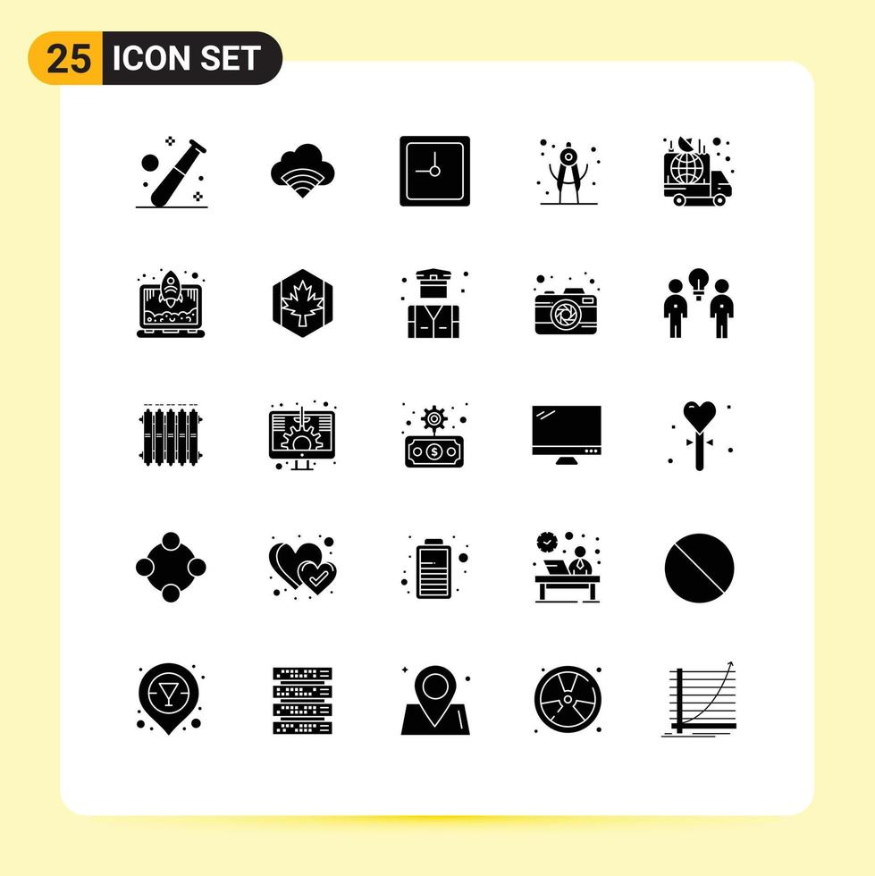25 Creative Icons Modern Signs and Symbols of broadcast advertisement signal school divider Editable Vector Design Elements