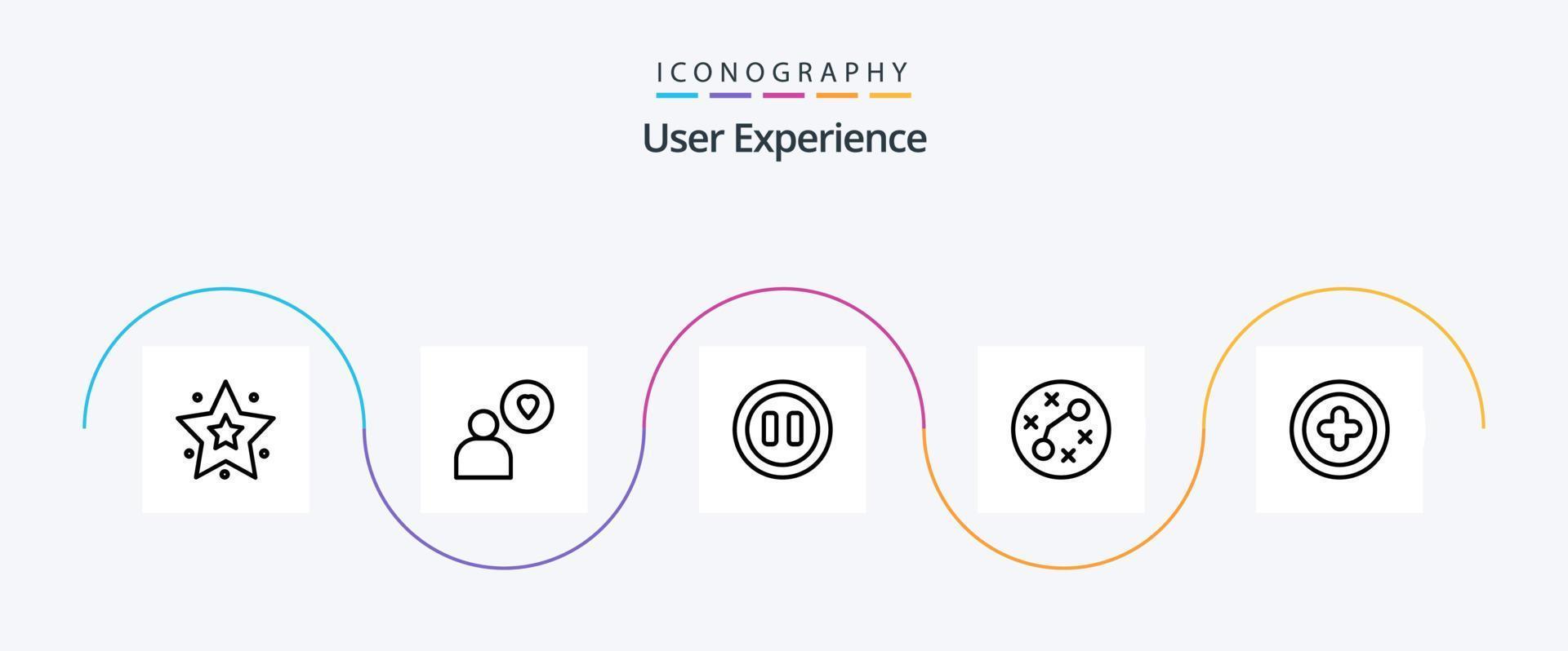 User Experience Line 5 Icon Pack Including . infection . germs . vector