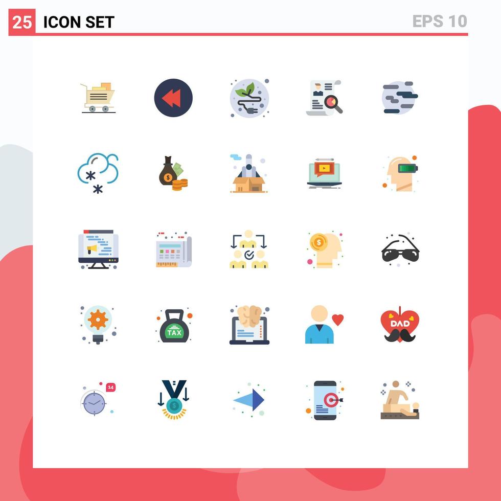 Set of 25 Modern UI Icons Symbols Signs for world pollution resume help search Editable Vector Design Elements
