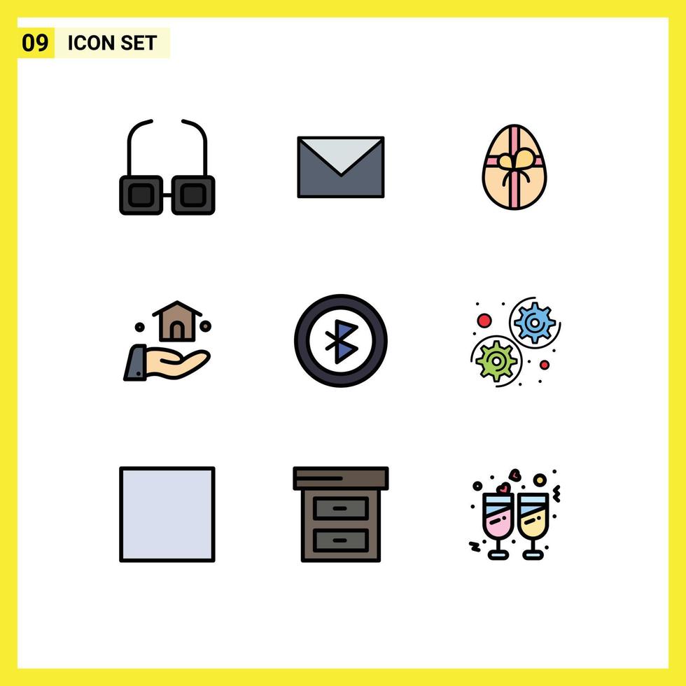 9 Creative Icons Modern Signs and Symbols of options signal birthday connection construction Editable Vector Design Elements