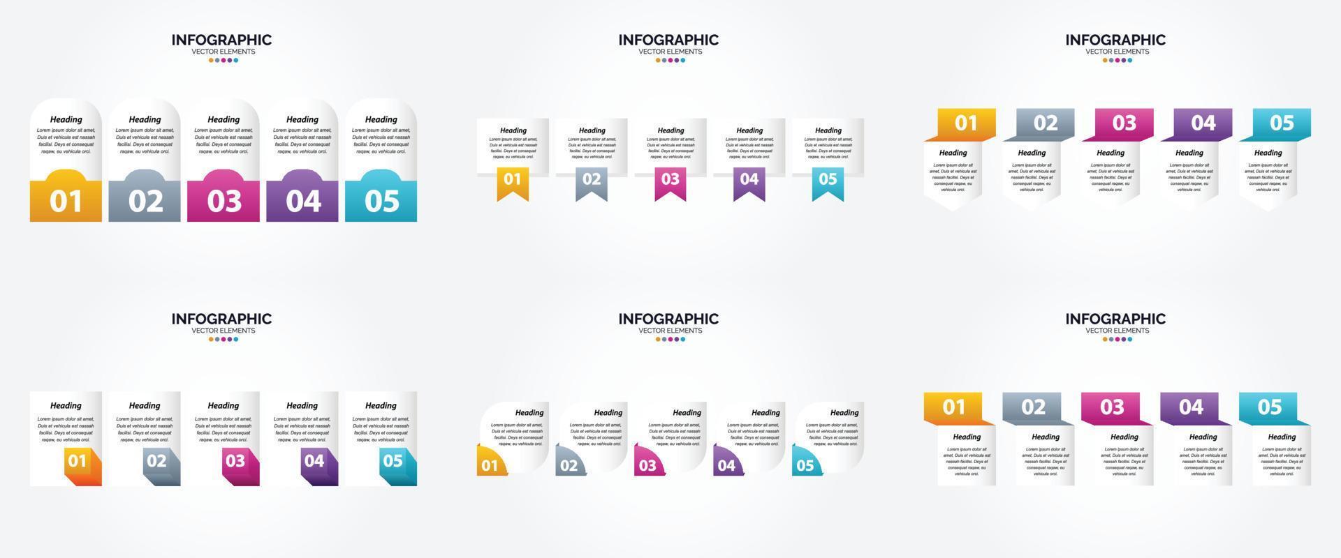 use este conjunto de infografías vectoriales para hacer su publicidad en folletos. volantes y revistas más eficaces. vector