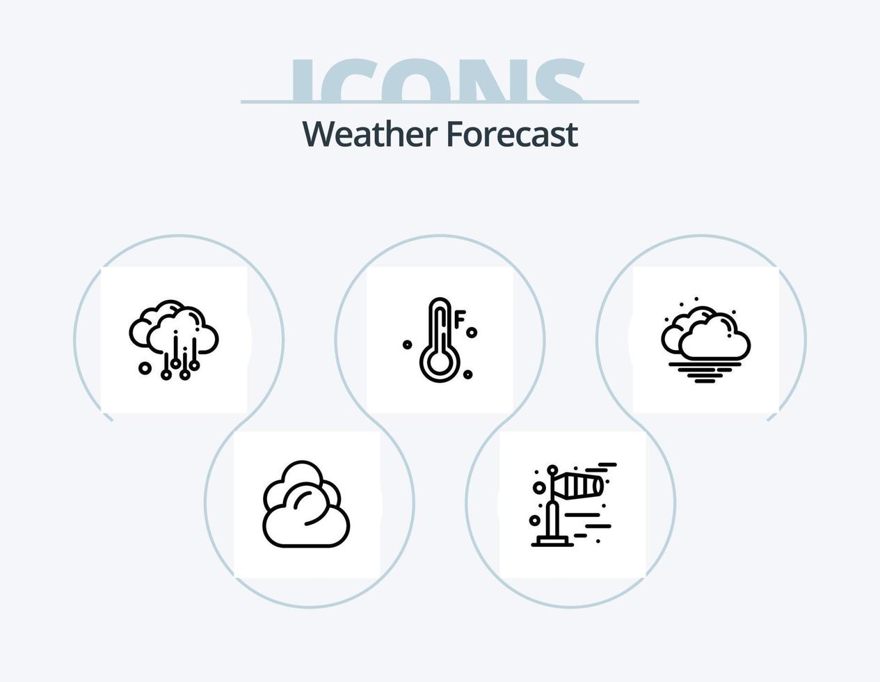 Weather Line Icon Pack 5 Icon Design. . . warm. weather. weather vector