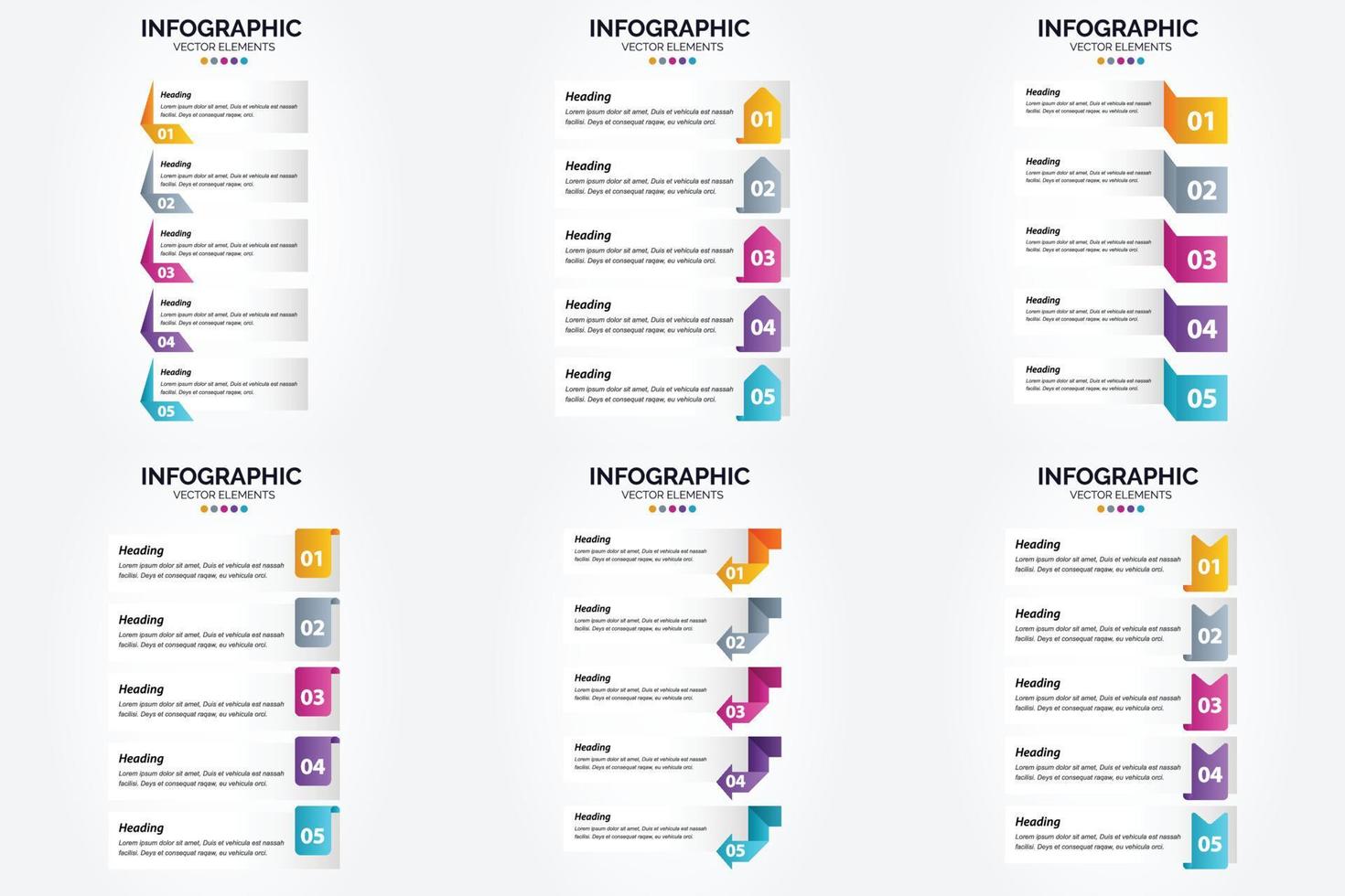 conjunto de infografías vectoriales de diseño plano para publicidad en folletos. volantes y revistas. vector