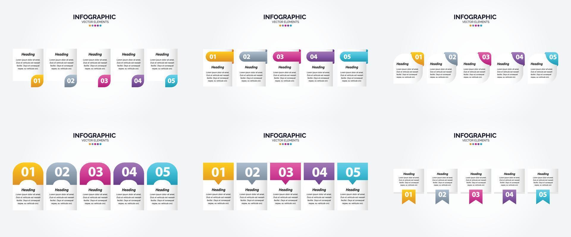 use este conjunto de infografías de ilustración vectorial para hacer su publicidad en folletos. volantes y revistas se destacan. vector