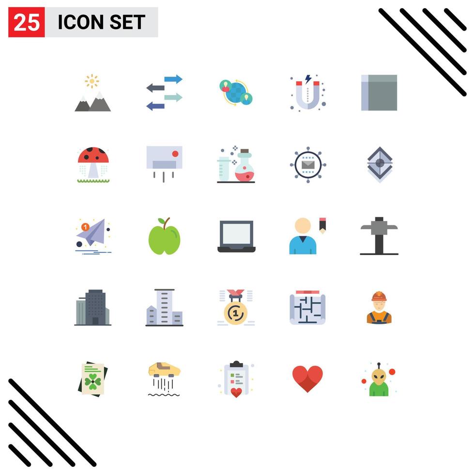 Pictogram Set of 25 Simple Flat Colors of home appliances connections market lead Editable Vector Design Elements