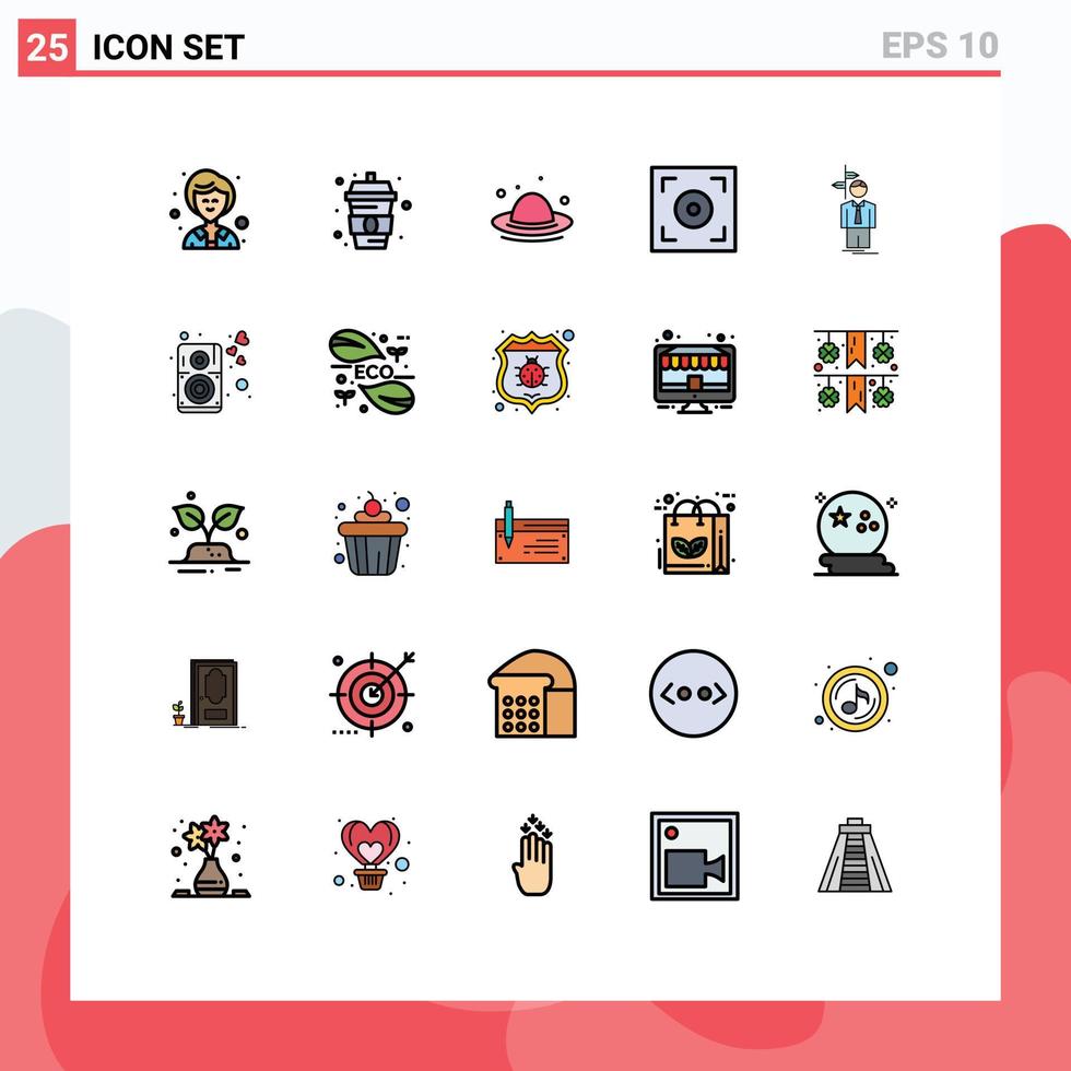 25 Creative Icons Modern Signs and Symbols of decision choice fashion arrow camera Editable Vector Design Elements