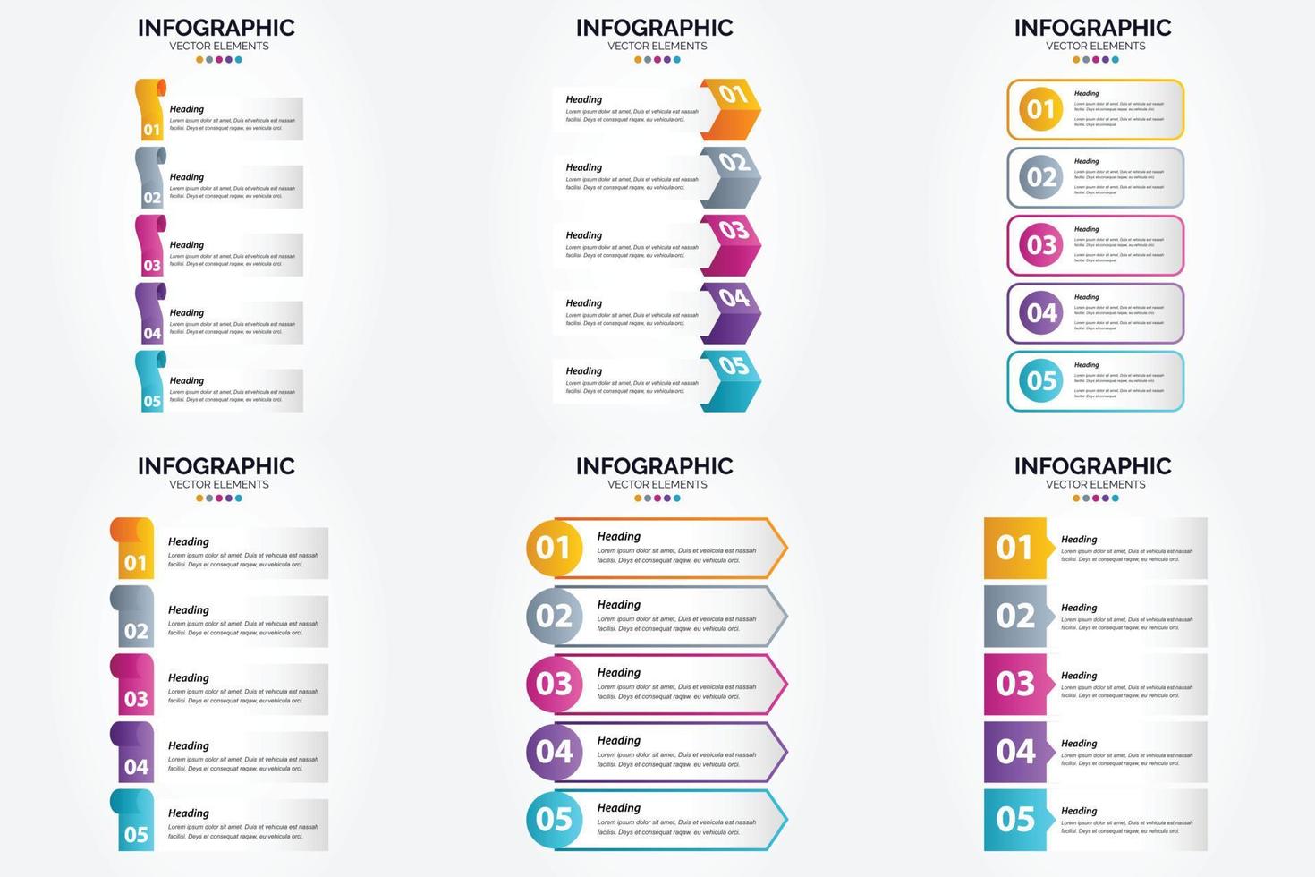 Use these vector illustrations in your infographics for advertising. brochures. flyers. and magazines.