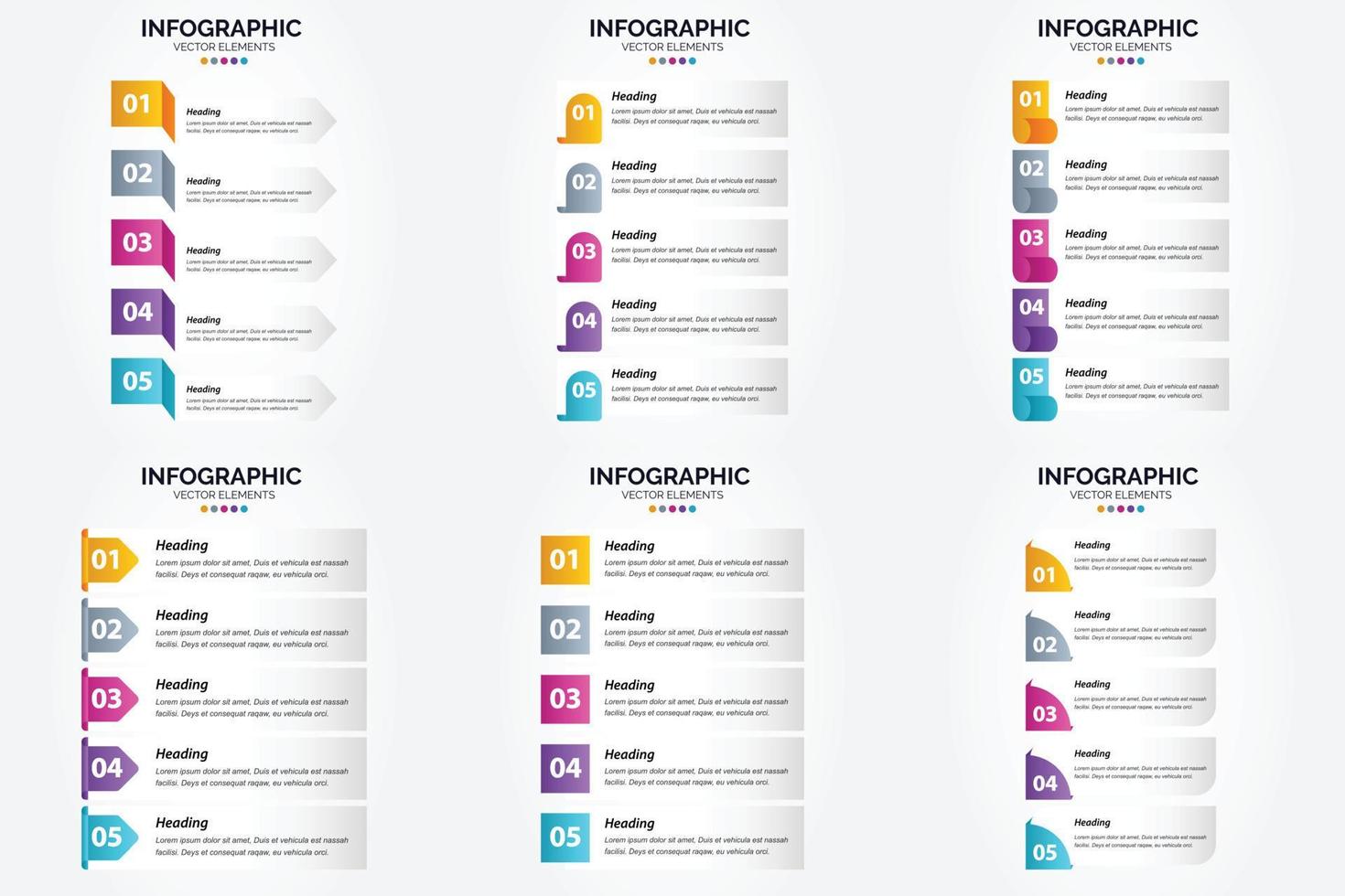 Use these vector illustrations to create engaging infographics for advertising. brochures. flyers. and magazines.