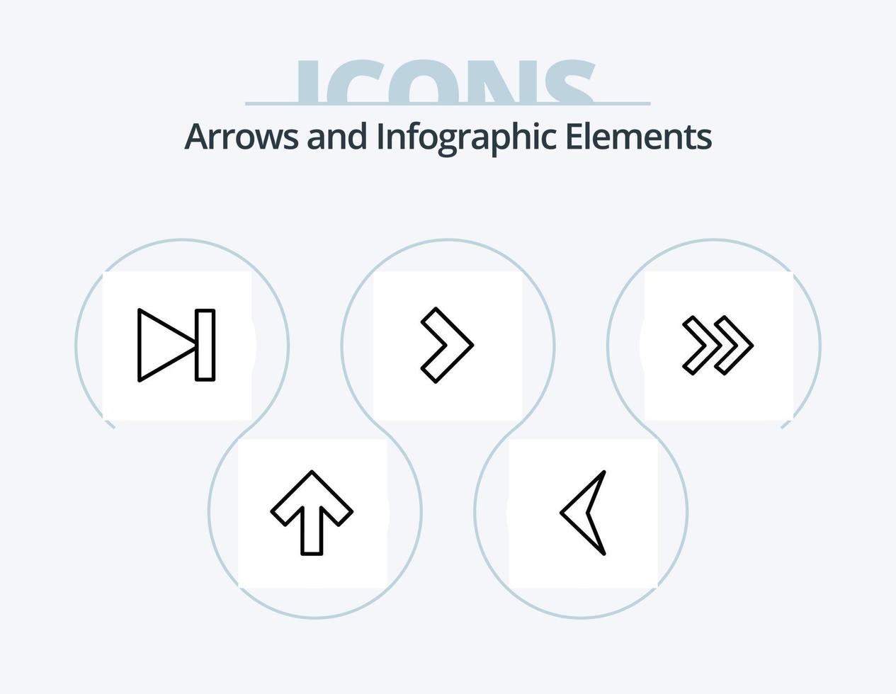 Arrow Line Icon Pack 5 Icon Design. . . next. right. arrow vector