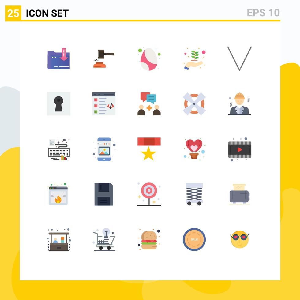 25 Creative Icons Modern Signs and Symbols of growth celebration hammer egg birthday Editable Vector Design Elements