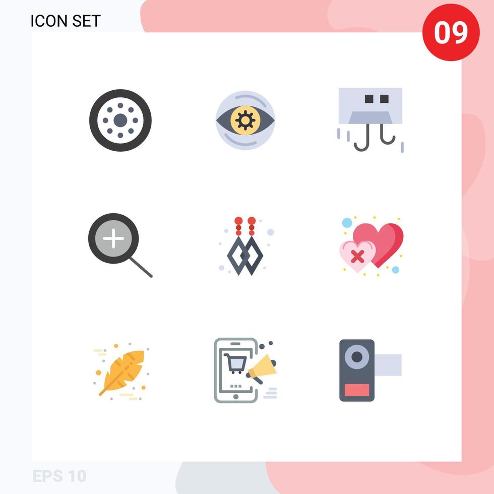 9 Creative Icons Modern Signs and Symbols of dislike custom earrings air zoom hardware Editable Vector Design Elements