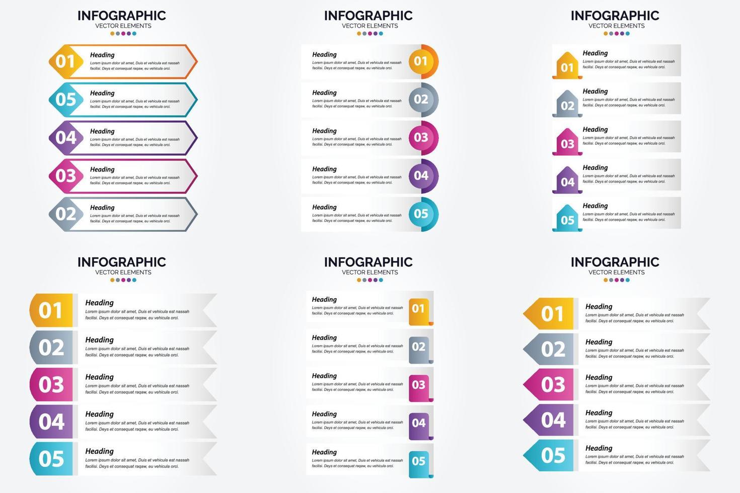 This vector infographics set is perfect for advertising in a brochure. flyer. or magazine.