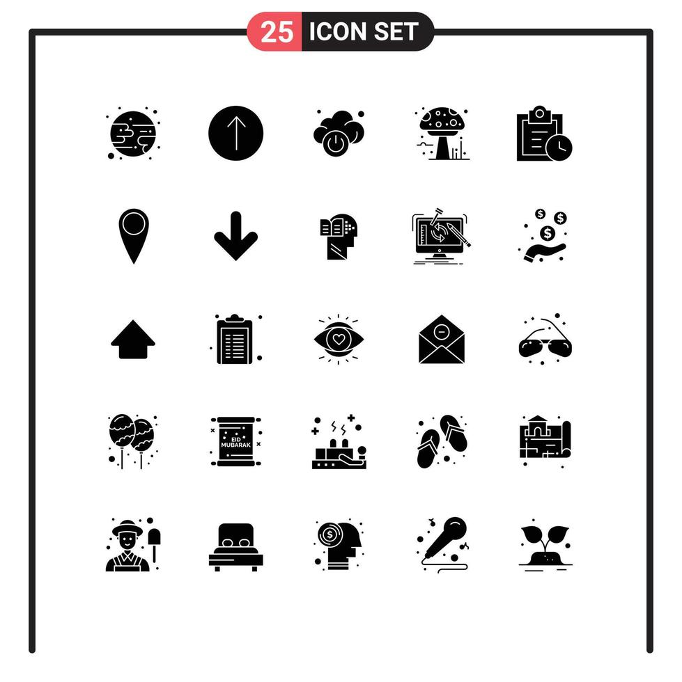 25 Creative Icons Modern Signs and Symbols of pick todo technology tasks poison Editable Vector Design Elements