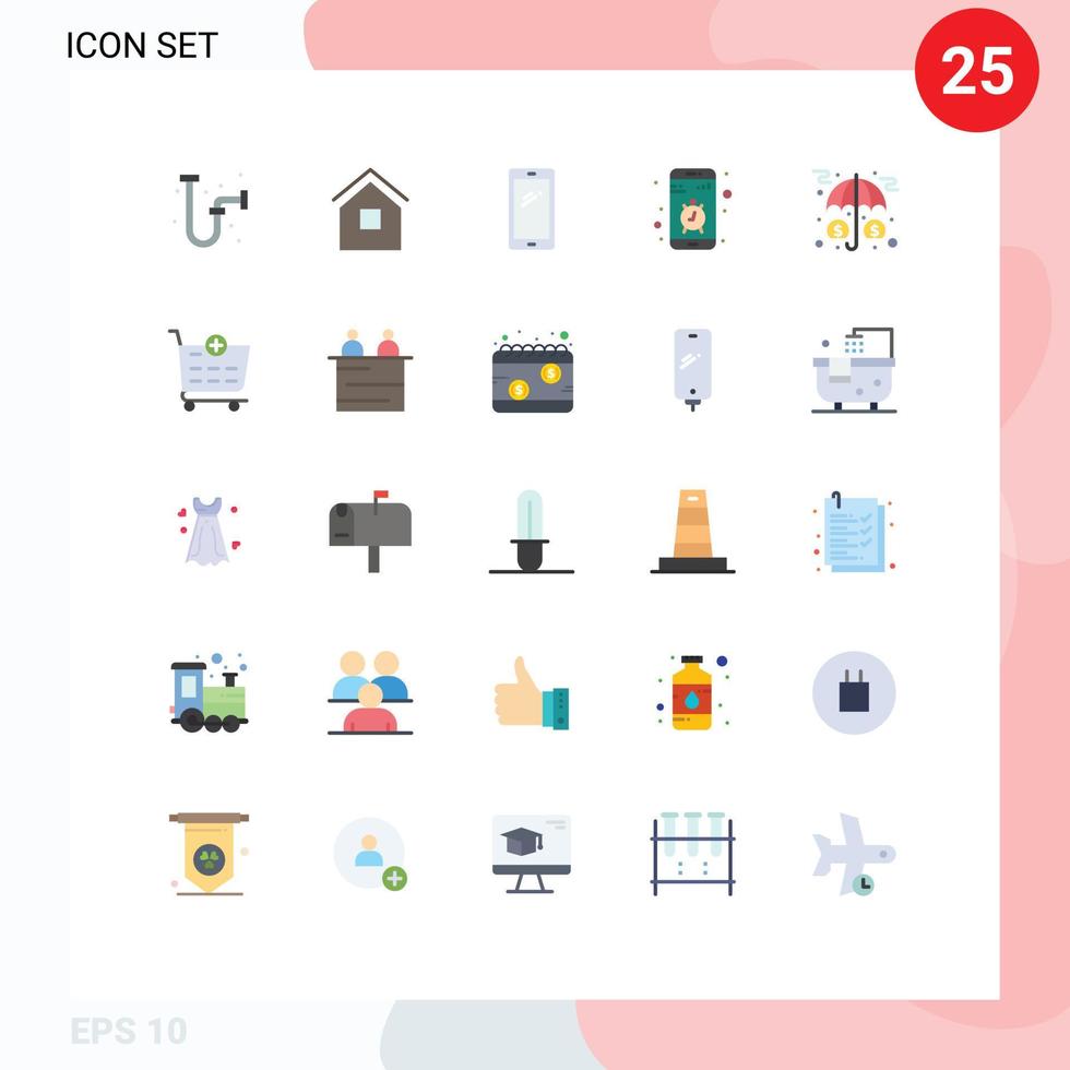 25 creative icons modern signs and symbols of smartphone contact shack