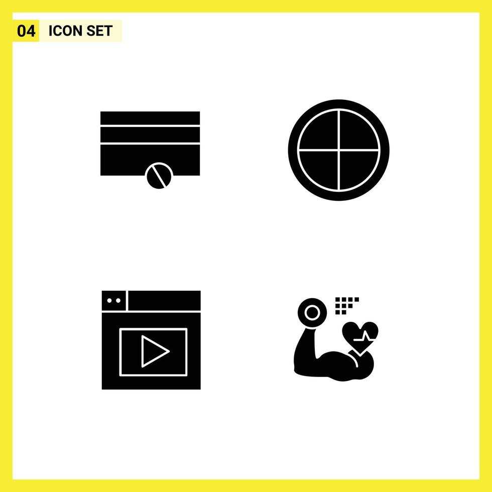Stock Vector Icon Pack of 4 Line Signs and Symbols for finance design army soldier growth Editable Vector Design Elements