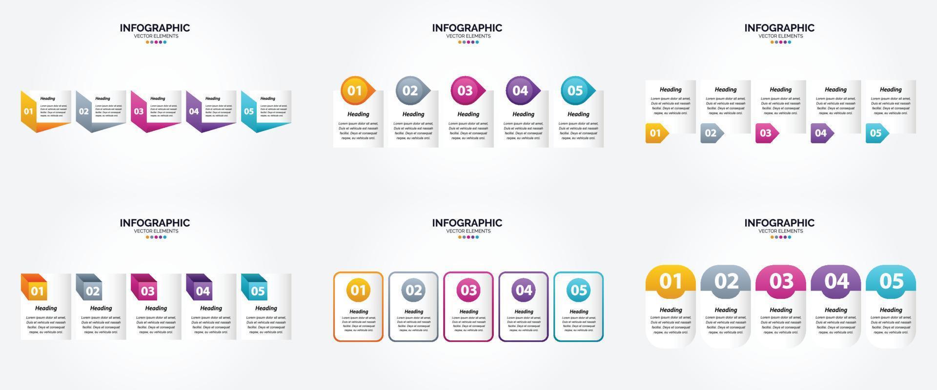 This vector illustration infographics set is perfect for advertising in a brochure. flyer. or magazine.