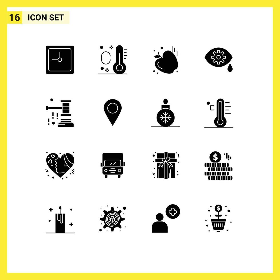 16 Creative Icons Modern Signs and Symbols of marker valentine correction sale chaffer Editable Vector Design Elements