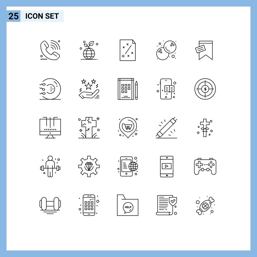 Universal Icon Symbols Group of 25 Modern Lines of mark food globe coconut project Editable Vector Design Elements