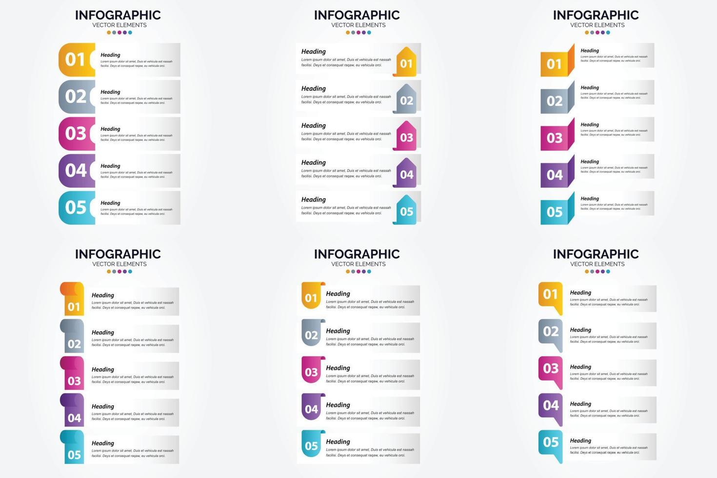 use este conjunto de infografías de ilustraciones vectoriales para publicidad en un folleto. volantes. o revista. vector