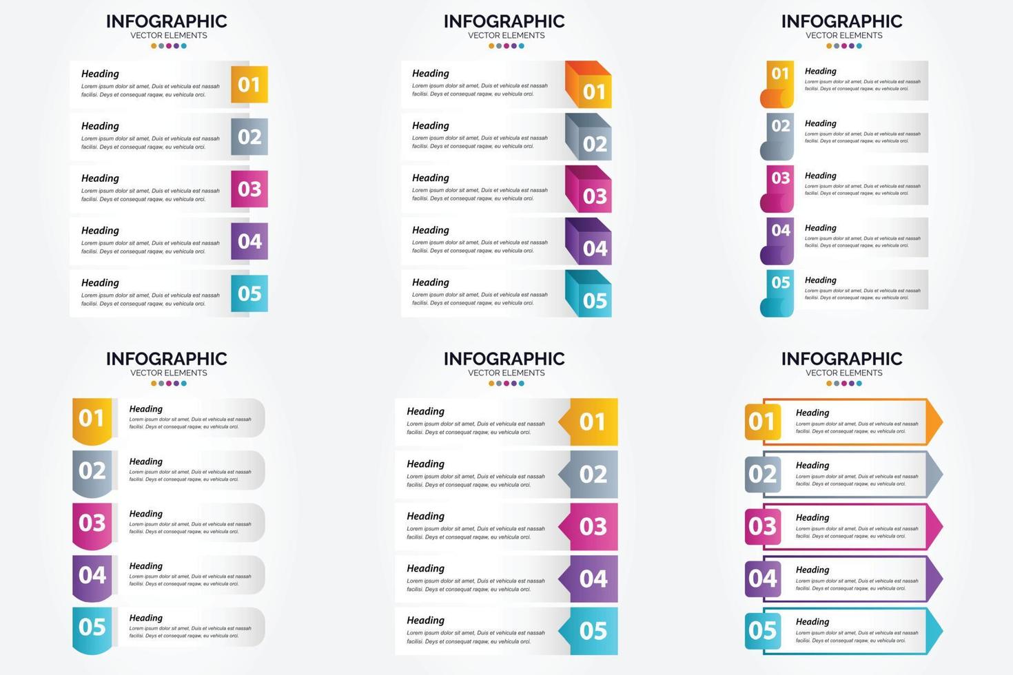 Flat design vector infographics set for advertising in brochures. flyers. and magazines.