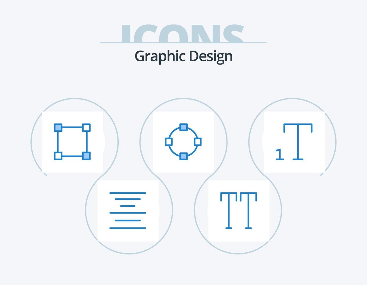 Design Blue Icon Pack 5 Icon Design. . rectangle. . font vector