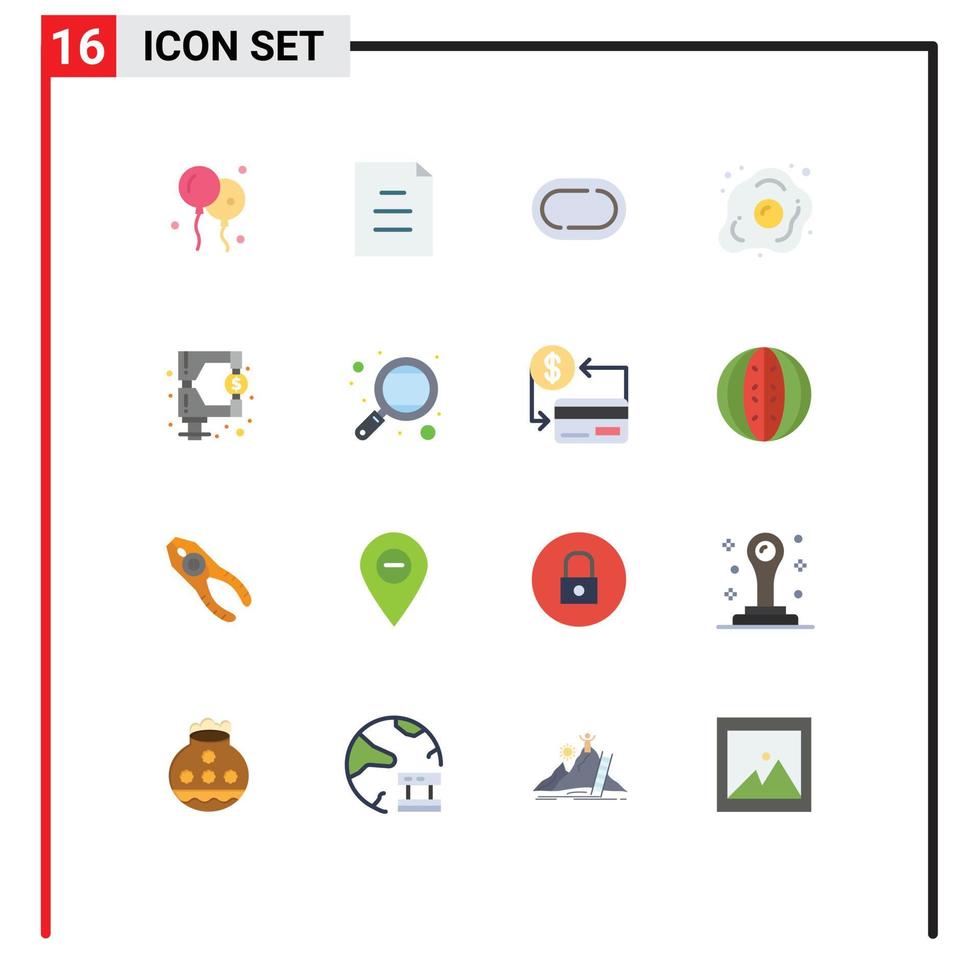 paquete de iconos de vector de stock de 16 signos y símbolos de línea para fondos de seguimiento de mercado de impuestos paquete editable saludable de elementos de diseño de vector creativo