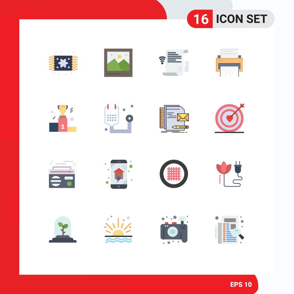 Modern Set of 16 Flat Colors and symbols such as file delete data data online Editable Pack of Creative Vector Design Elements