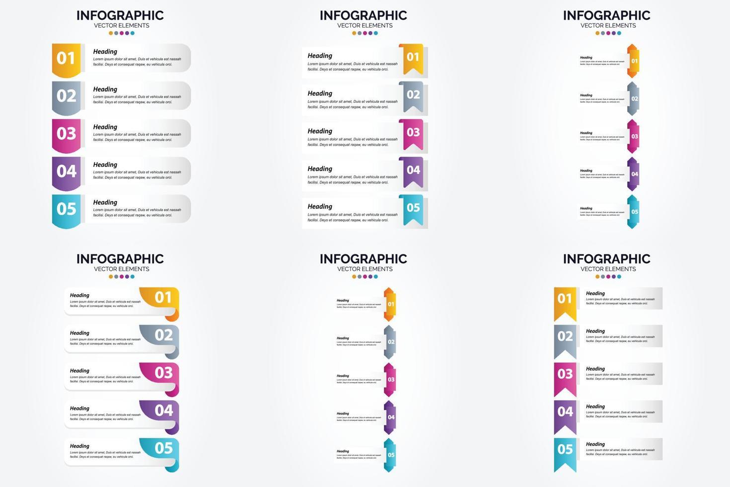 Flat design vector infographics set for advertising in brochures. flyers. and magazines.