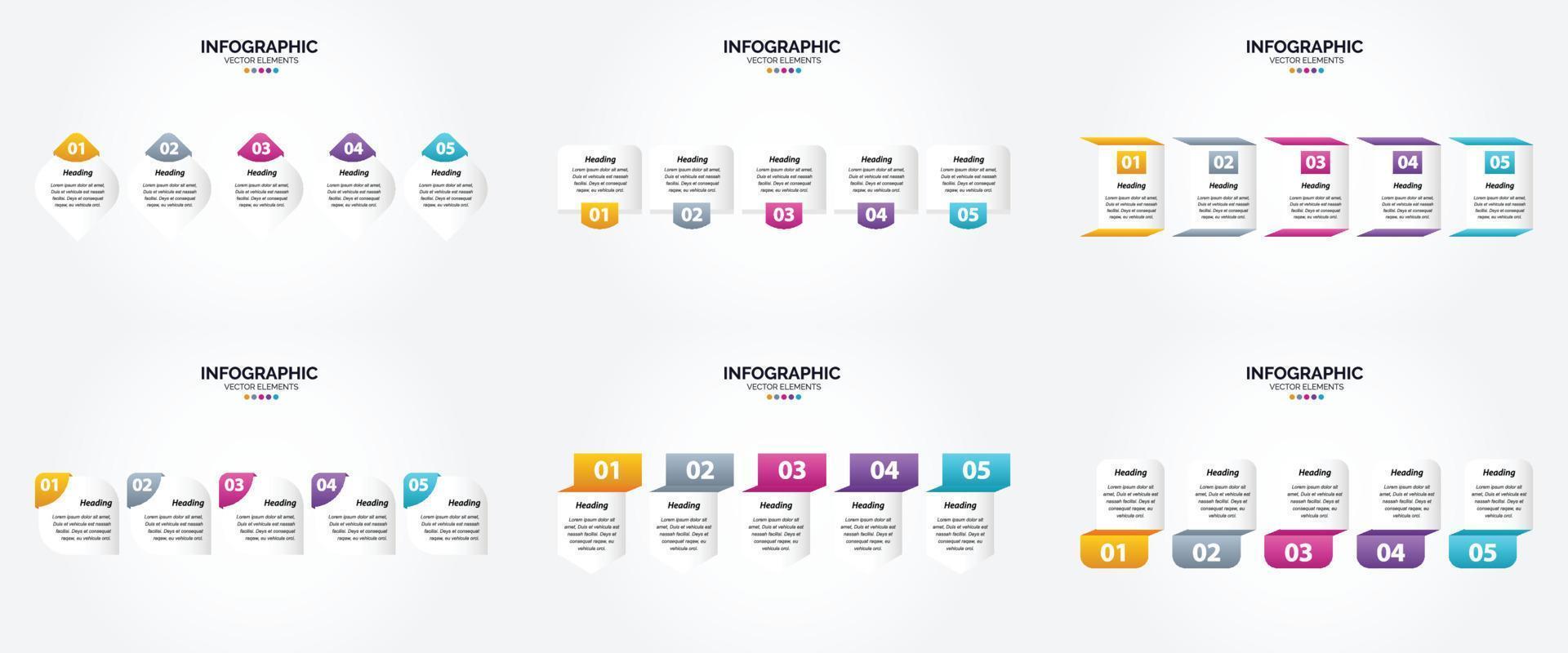 Vector illustration infographics set in flat design for advertising in brochures. flyers. and magazines.