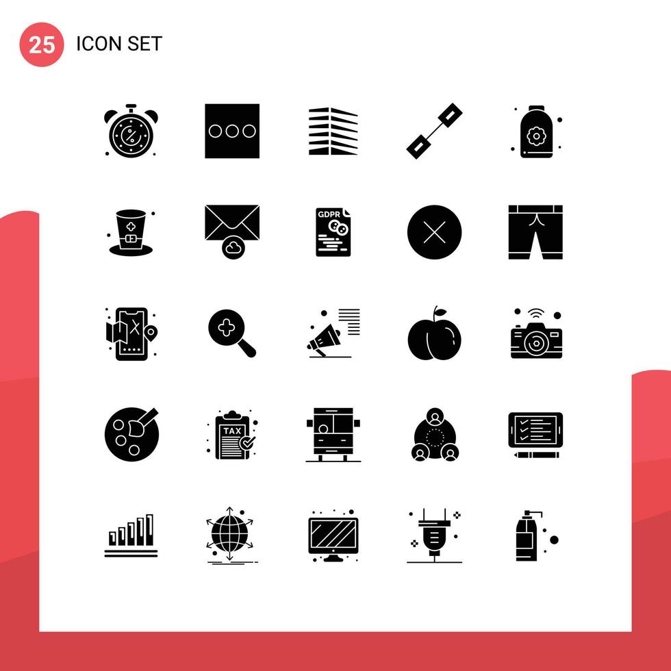 25 Creative Icons Modern Signs and Symbols of sauna linked house link chain Editable Vector Design Elements
