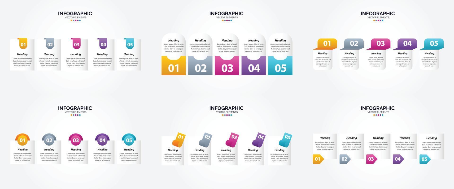 The vector illustrations in this set are perfect for creating infographics for advertising. brochures. flyers. and magazines.