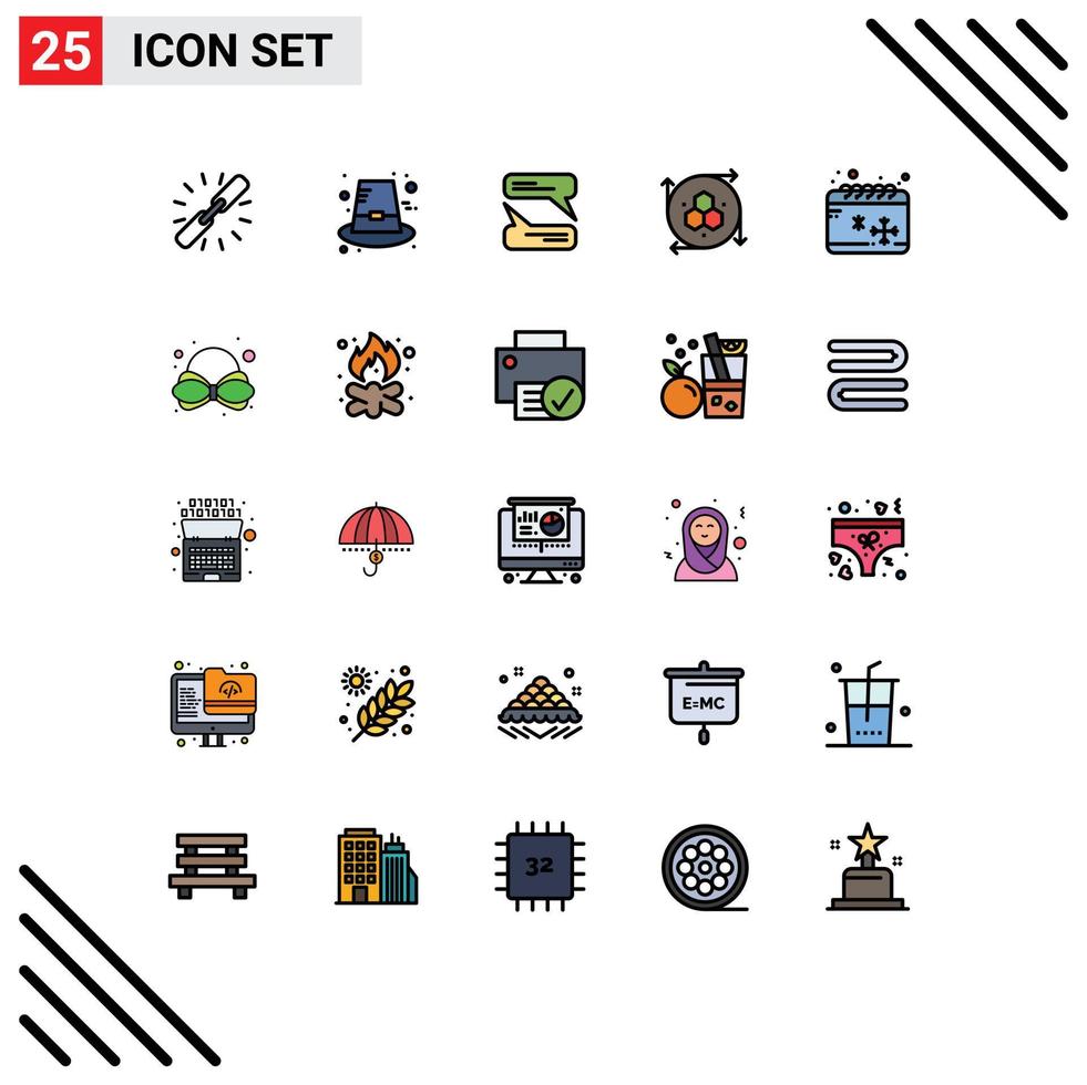 25 Creative Icons Modern Signs and Symbols of cold modeling tool thanksgiving modeling application computer graphics Editable Vector Design Elements